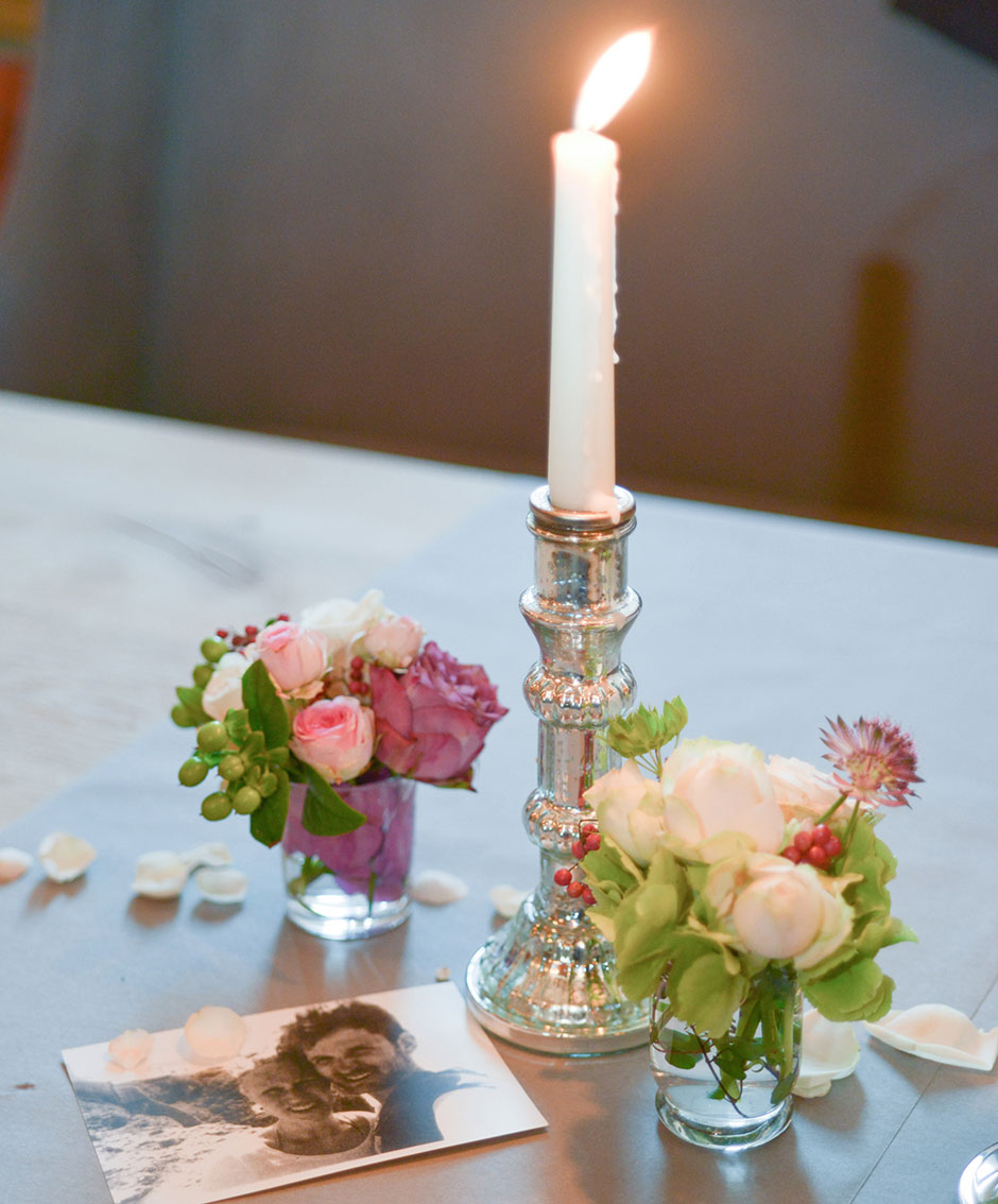 Hochzeitsfoto Hochzeitsdeko auf Brauttisch