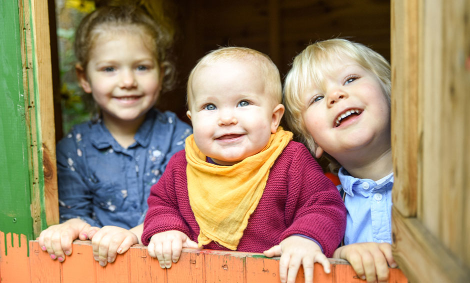 Kinderfoto Drei Geschwister in Berlin